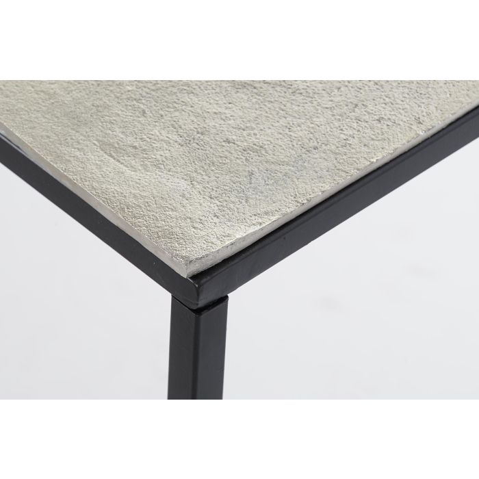 DKD Home Decor Mesa Centro Moderno Gris Negro Metal Aluminio 111.7 x 61 x 43 cm 4