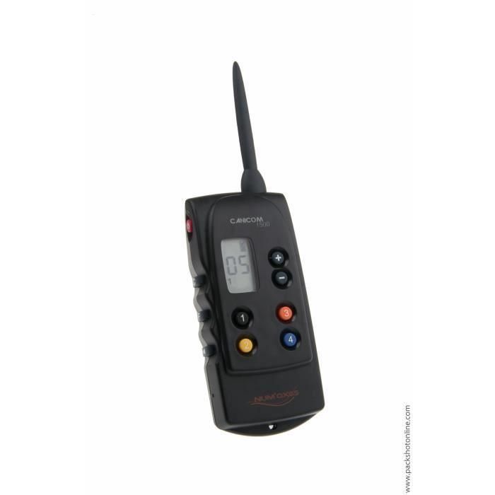 Num'Axes CANICOM 1500 Set de Adiestramiento Remoto para Perros - Control 1-4 Collares, 1500m, Sonido, Flash, 18 Niveles Estáticos 1 Num'Axes CANICOM 1500 Set de Adiestramiento Remoto para Perros - Control 1-4 Collares, 1500m, Sonido, Flash, 18 Niveles Estáticos 1