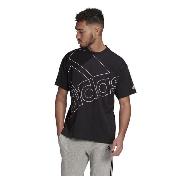 Camiseta de Manga Corta Hombre Adidas GK9422 Negro (M)