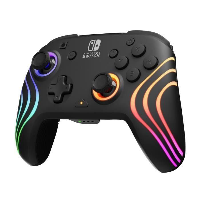 PDP PDP1728606818002 Mando Inalámbrico Afterglow Wave Negro para Nintendo Switch 1