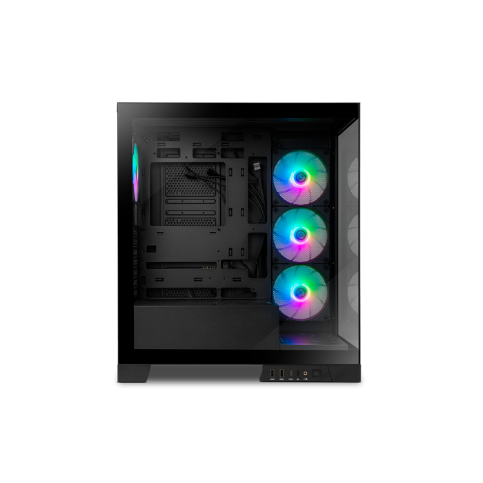 NOX Hummer Glock Semitorre ATX Cristal Templado Frontal y Lateral Negro 10