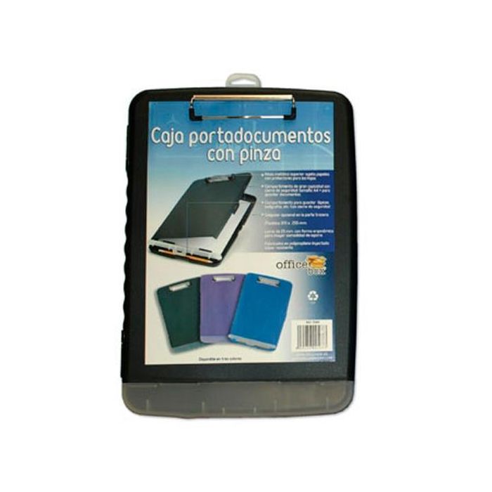 Office Box Caja Portadocumentos Con Pinza Negro Office Box Caja Portadocumentos Con Pinza Negro