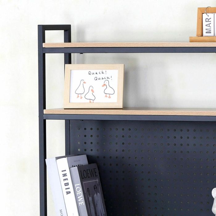 Mesa de Escritorio con Estantes Max Home Acero Melamina Aglomerado 84 x 148 x 50 cm 4 Mesa de Escritorio con Estantes Max Home Acero Melamina Aglomerado 84 x 148 x 50 cm 4