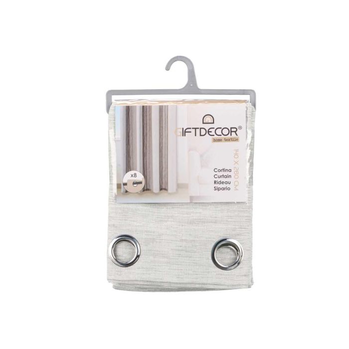 Cortina Multirayas Gris 140X260 Cm Giftdecor (6 Unidades) 2 Cortina Multirayas Gris 140X260 Cm Giftdecor (6 Unidades) 2
