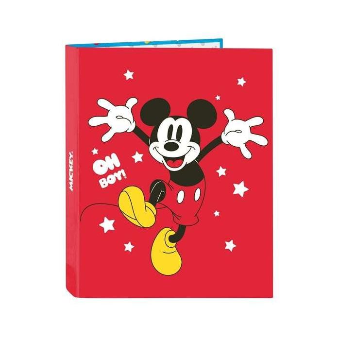 Carpeta Safta Carton Folio 4 Anillas Mixtas Mickey Mouse Fantastic 40x265x330 mm