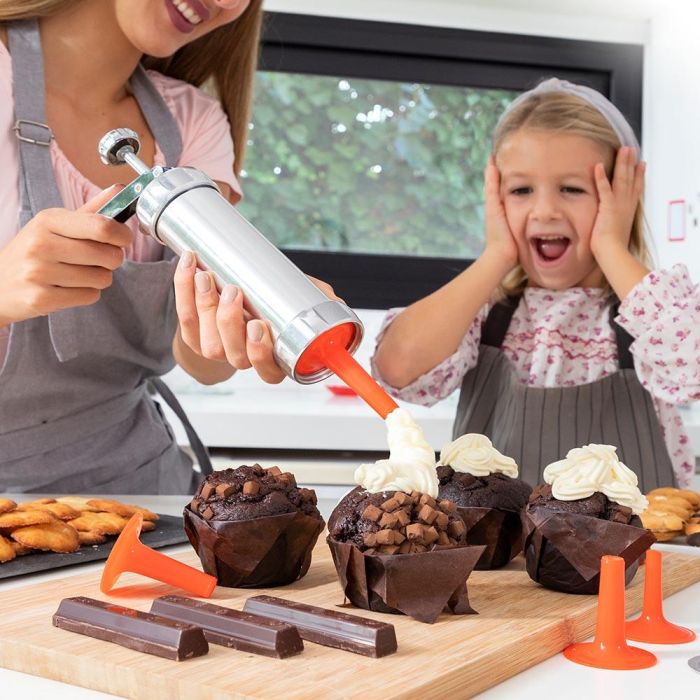 Máquina para Hacer Galletas y Manga Pastelera 2 en 1 Prekies InnovaGoods 7