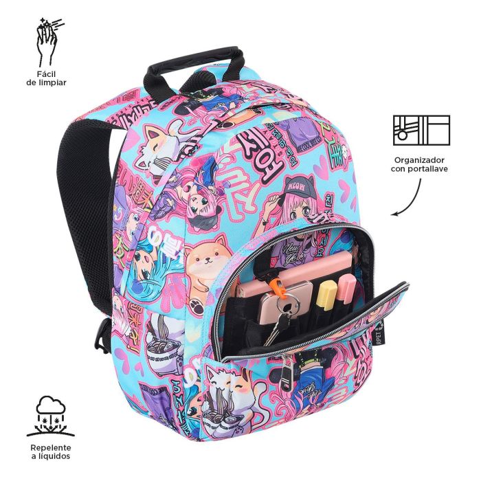Mochila Rayol Happy Flow (33 X 44 X 13,5) - 19,6L Totto MA04ECO002-2416N-2AU 4 Mochila Rayol Happy Flow (33 X 44 X 13,5) - 19,6L Totto MA04ECO002-2416N-2AU 4