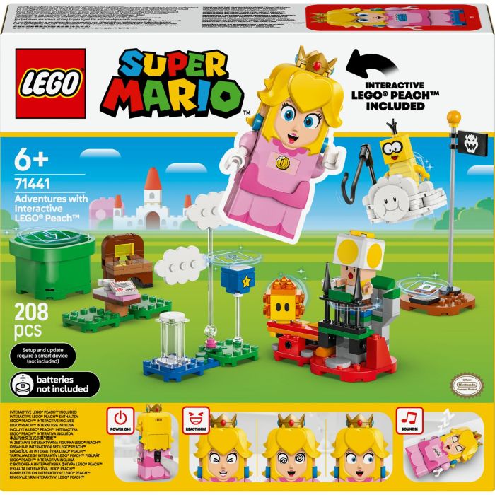 LEGO 71441 Super Mario Las Aventuras de LEGO Peach Interactivo - Juguete Princesa