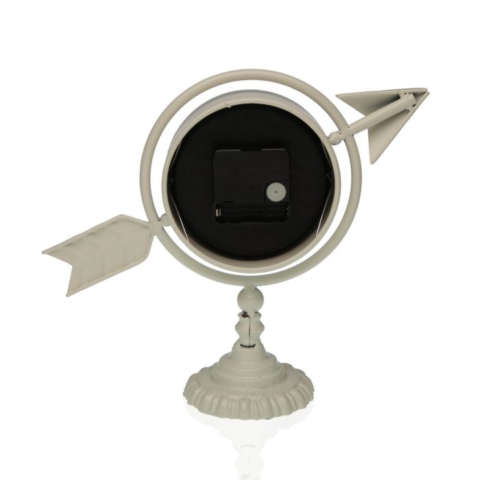 Reloj Mesa Flecha Blanco Versa 23X16CM (2 Unidades) 1 Reloj Mesa Flecha Blanco Versa 23X16CM (2 Unidades) 1