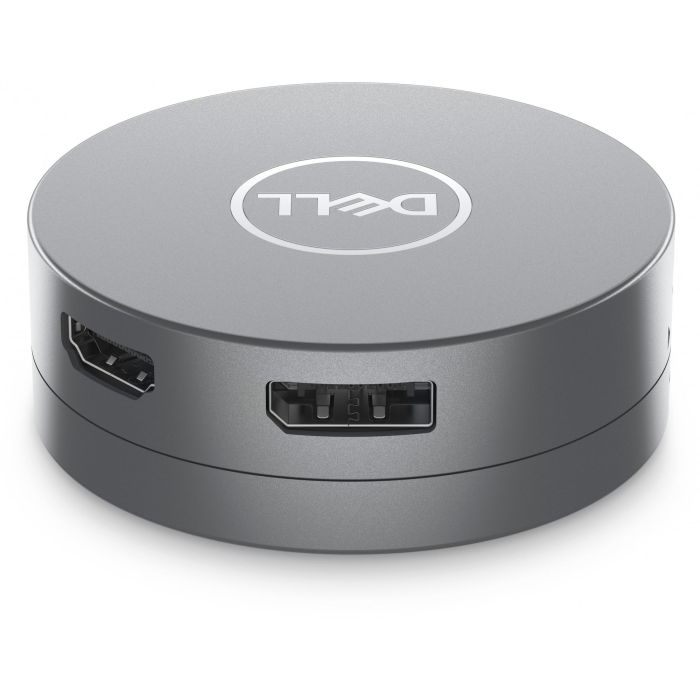 Dell DA305 Adaptador multipuerto USB-C 6 en 1: 2xUSB 3.2, HDMI 2.0, DisplayPort, Ethernet Gigabit, VGA – Plata 1