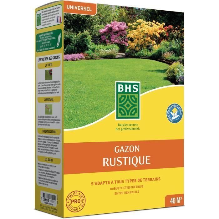 Césped - BHS - Césped Rústico 1 KG - Más Fuerte y Mejor Protegido - Rápido y Duradero - Todo Tipo de Terrenos y Climas, Robusto Césped - BHS - Césped Rústico 1 KG - Más Fuerte y Mejor Protegido - Rápido y Duradero - Todo Tipo de Terrenos y Climas, Robusto