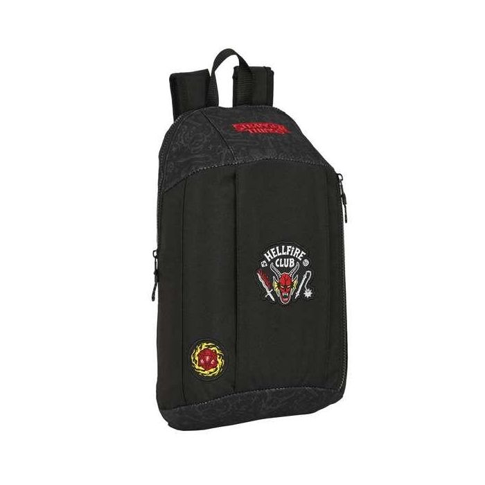 Mini Mochila Escolar Safta Con Cremallera Vertical Stranger Things 390x220x100 mm 1 Mini Mochila Escolar Safta Con Cremallera Vertical Stranger Things 390x220x100 mm 1