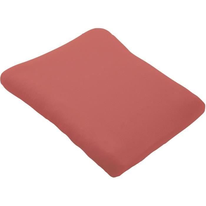 Domiva Juego de 2 fundas para cambiador - 50 x 75 cm - Esponja de polialgodón - Blanco/Terracota 1 Domiva Juego de 2 fundas para cambiador - 50 x 75 cm - Esponja de polialgodón - Blanco/Terracota 1