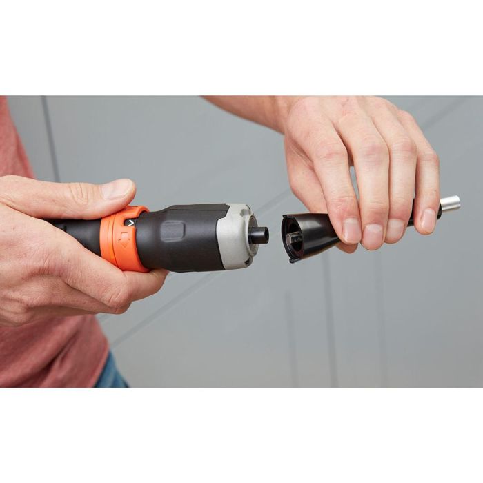 Black+Decker Atornillador en línea 6V BCF601C-XJ, reversible, incluye accesorios, 5Nm, 220RPM 6