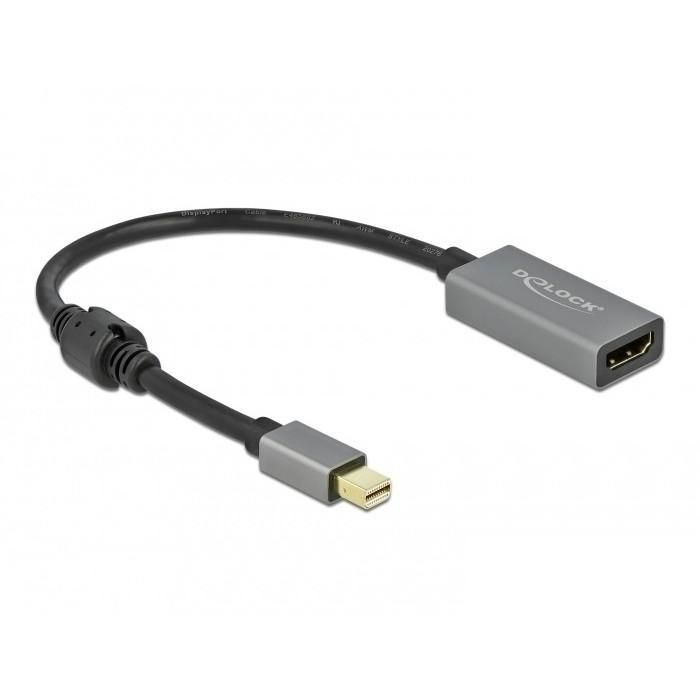 DELOCK Aktiver mini DisplayPort 1.4 zu HDMI Adapter 4K 60Hz HDR 0 DELOCK Aktiver mini DisplayPort 1.4 zu HDMI Adapter 4K 60Hz HDR 0