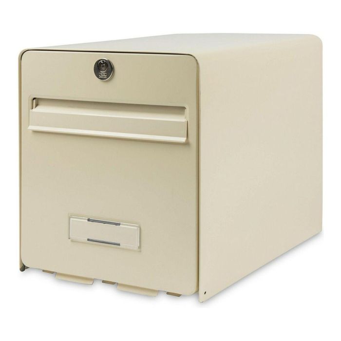 BURG WACHTER Buzón de favor en acero galvanizado - 2 puertas - Beige claro 2 BURG WACHTER Buzón de favor en acero galvanizado - 2 puertas - Beige claro 2