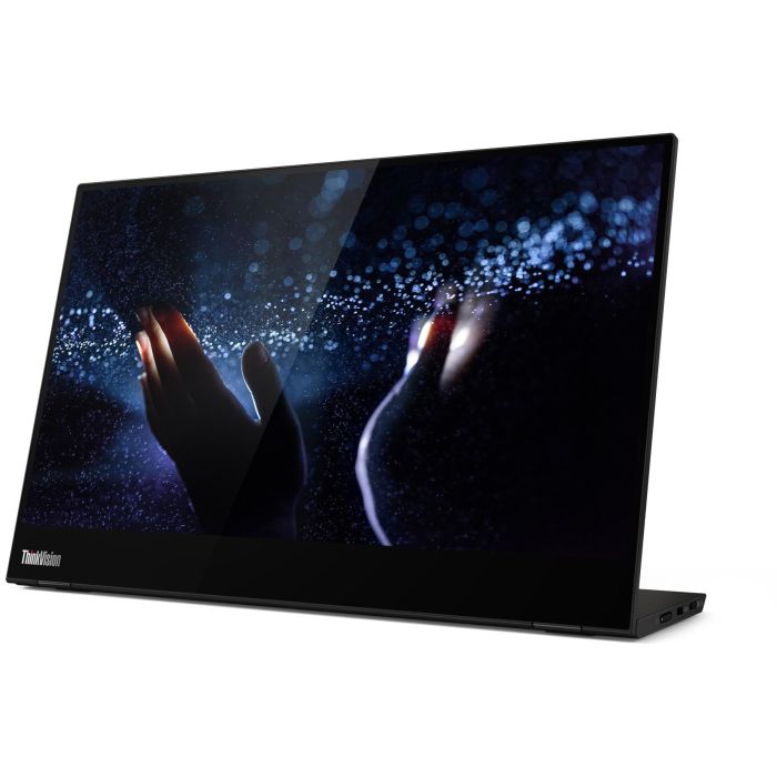 Lenovo M14t Monitor Portátil Táctil 14" FHD (1920x1080) 60Hz 6ms 2xUSB-C Pivot Black para ThinkVision 6