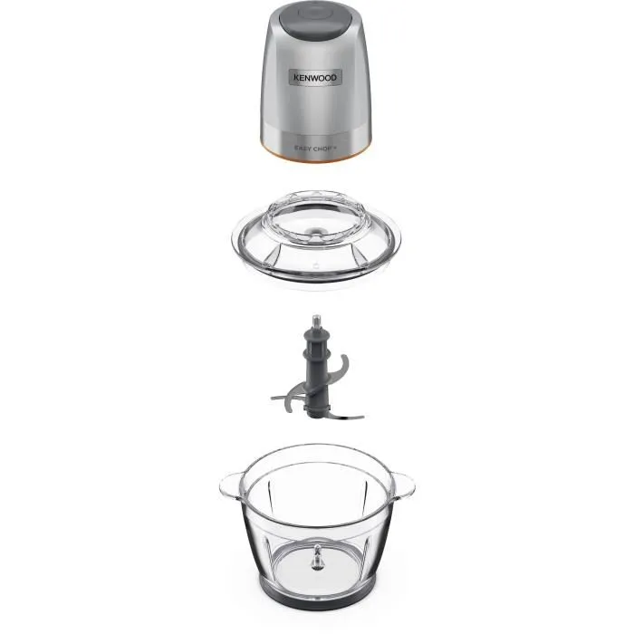 Kenwood Robot multifunción CHP62.400SI - 2 velocidades - 500W - Capacidad 1.2L + accesorios 4
