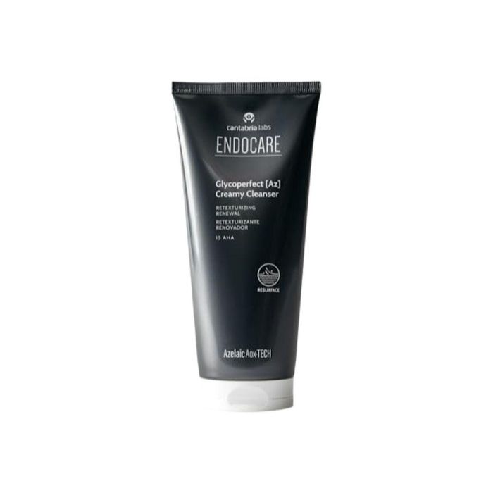 Endocare [AZ] Gel Limpiador Facial con 15% AHA Exfoliante para Piel Luminosa, Crema Limpiadora Profunda 150 ml