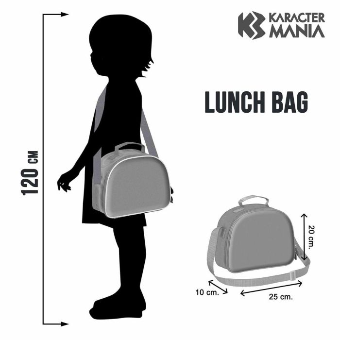 Disney Princesas Bolsa Portamerienda 3D Rainbows con Forro Isotérmico, Multicolor 1