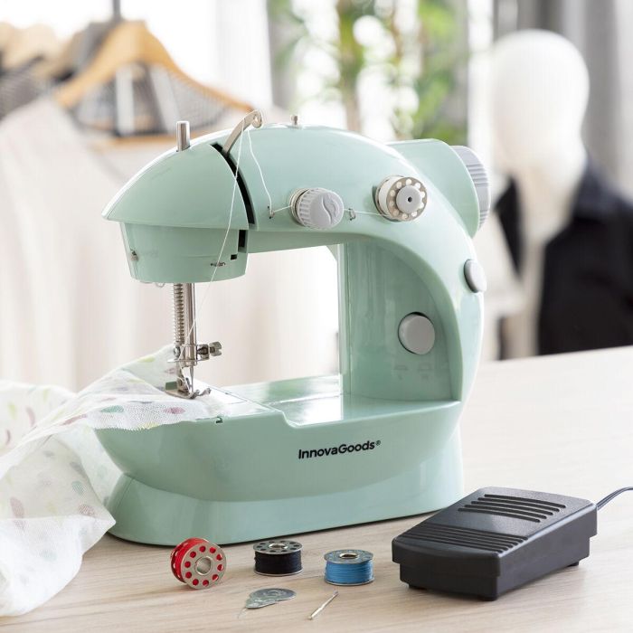 Mini Máquina de Coser Portátil con LED, Cortahílos y Accesorios Sewny InnovaGoods 0 Mini Máquina de Coser Portátil con LED, Cortahílos y Accesorios Sewny InnovaGoods 0