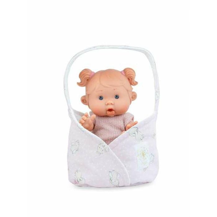 Muñeca nenotin baby en estuche. cuerpo y extremidades de vinilo 21 cm