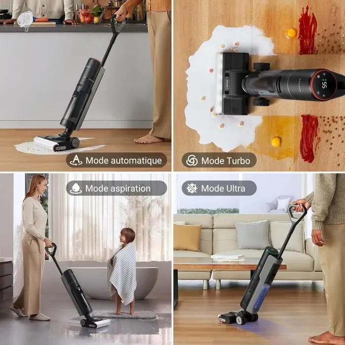 Dreame Aspirador de Agua y Polvo H13 Pro - Secado con Aire Caliente 30 Min - Autolimpieza Doble Rotación - 18 kPa 2 Dreame Aspirador de Agua y Polvo H13 Pro - Secado con Aire Caliente 30 Min - Autolimpieza Doble Rotación - 18 kPa 2