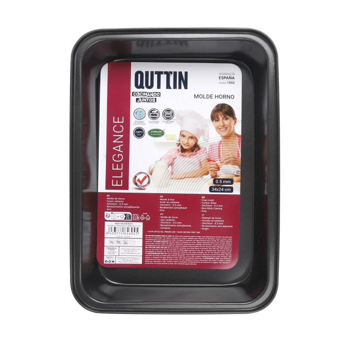 Bandeja rectangular Quttin 34x24 cm 0.5 mm (12 Unidades) 7 Bandeja rectangular Quttin 34x24 cm 0.5 mm (12 Unidades) 7