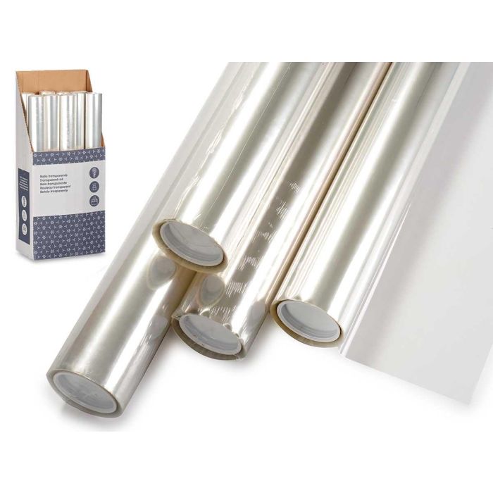 Arte Regal Rollo Bioflor de Polipropileno Transparente 62 cm x 2500 cm para Envolver y Proteger (9 Unidades)