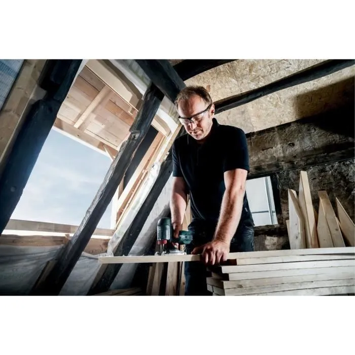 Metabo Sierra de calar rápida STE 100 710W para Madera con 20 hojas - Verde 1