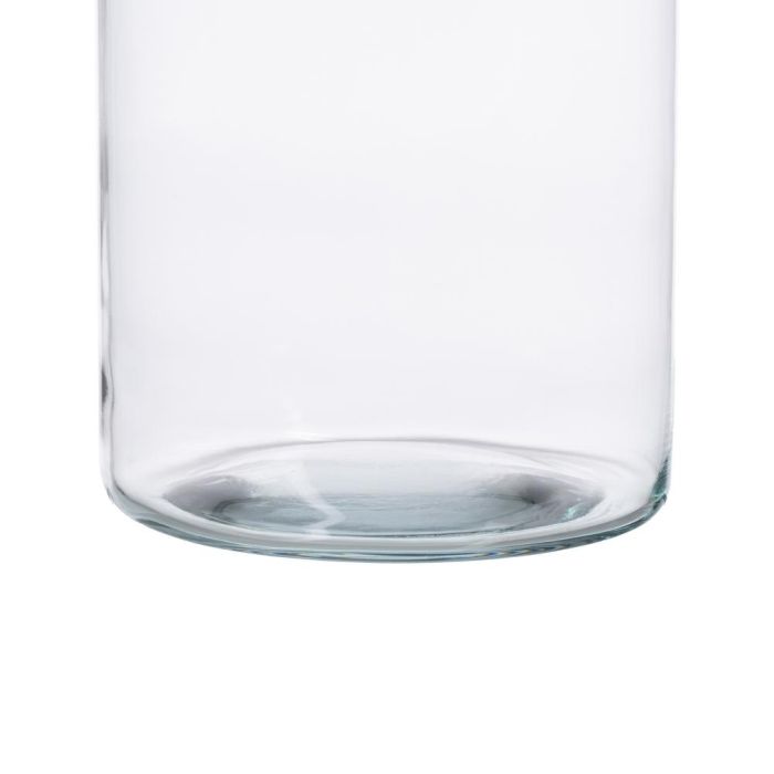 Jarrón Decoración Transparente Cristal 15 X 15 X 20 cm