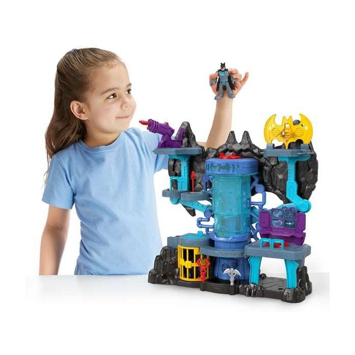 Batcueva de batman con sonidos y figura de batman se ilumina imaginext 12 Batcueva de batman con sonidos y figura de batman se ilumina imaginext 12