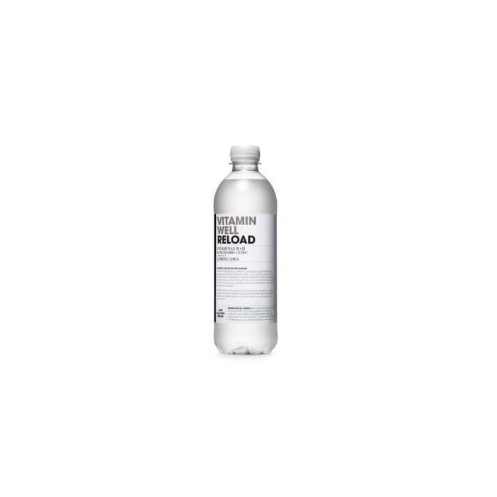 Vitamin Well Bebida Vitaminada Reload Lima Limón 500ml con Magnesio, Biotina y Vitaminas B12, D para energía y huesos