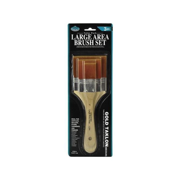 Royal Langnickel Set de 3 Brochas de Pelo Taklon Rubio Royal Langnickel Set de 3 Brochas de Pelo Taklon Rubio