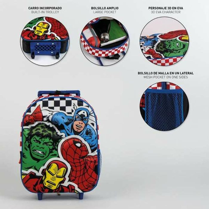Mochila infantil trolley 3D avengers 25.0 x 31.0 x 10.0 cm 2 Mochila infantil trolley 3D avengers 25.0 x 31.0 x 10.0 cm 2