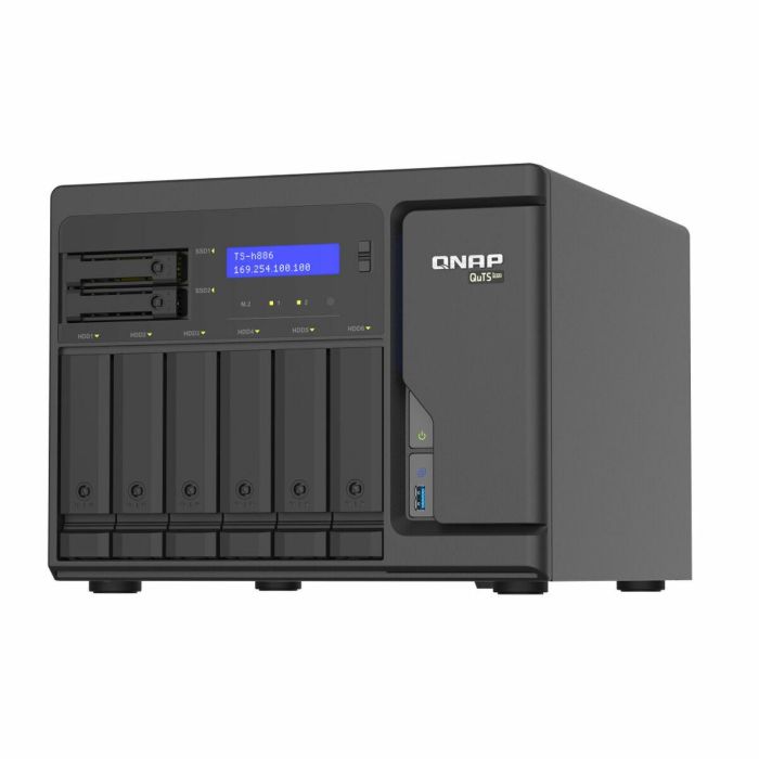 Qnap Servidor NAS TS-H886-D1602-8G 8 Bahías 4x2.5GbE 3