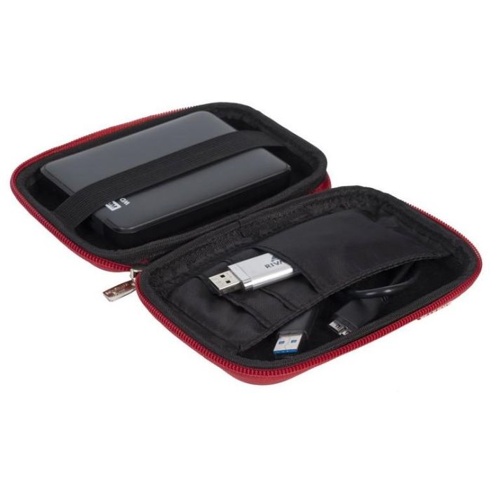 Riva Festplattentasche Davos 2,5"HDD Harts. rot 9101 9