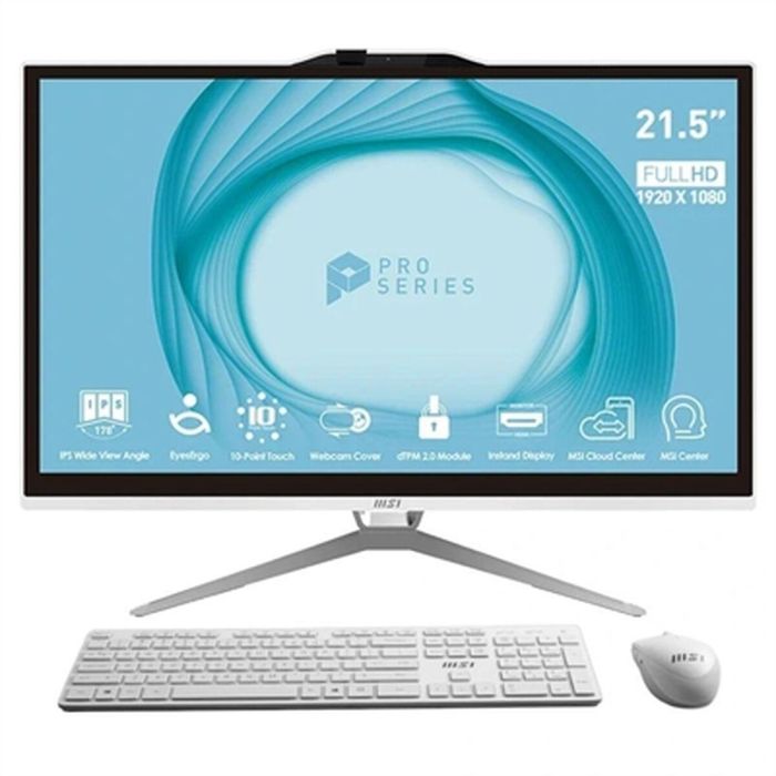 MSI Ordenador All In One Pro AP222T-216ES Intel Core i3-13100 8GB SSD 256GB Windows 11 Home 21.5" Blanco 0 MSI Ordenador All In One Pro AP222T-216ES Intel Core i3-13100 8GB SSD 256GB Windows 11 Home 21.5" Blanco 0