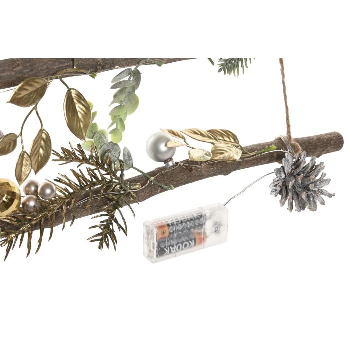 Decoracion Colgante Navidad Moderna DKD Home Decor Dorado Verde 6 x 80 x 58 cm (2 Unidades) 3