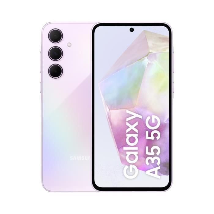 Samsung Galaxy A35 5G 16,8 cm (6.6") Ranura híbrida Dual SIM Android 14 USB Tipo C 6 GB 128 GB 5000 mAh Lila 0 Samsung Galaxy A35 5G 16,8 cm (6.6") Ranura híbrida Dual SIM Android 14 USB Tipo C 6 GB 128 GB 5000 mAh Lila 0