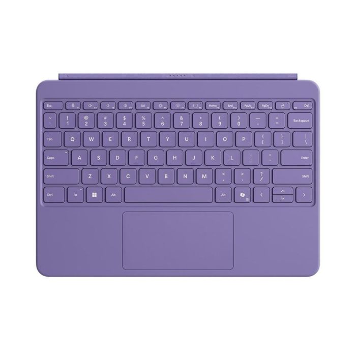 Microsoft Teclado Surface Pro 12 Pulgadas 1ª Edición Violeta - Retroiluminado, Panel Táctil, Tecla Copilot, Bisagra 360°