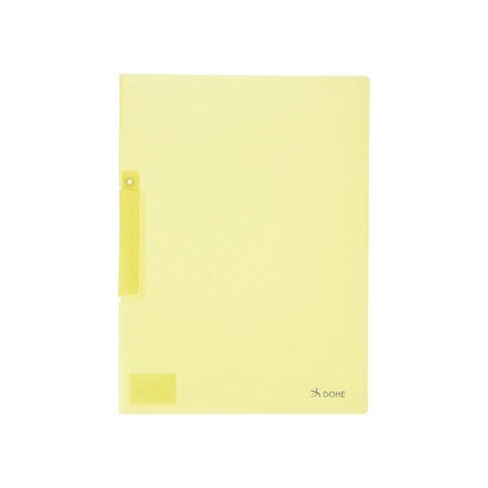 Dosier Clip Dohe Pp A4 Pinza Plastico Pivot. 30H Amarillo 8 unidades