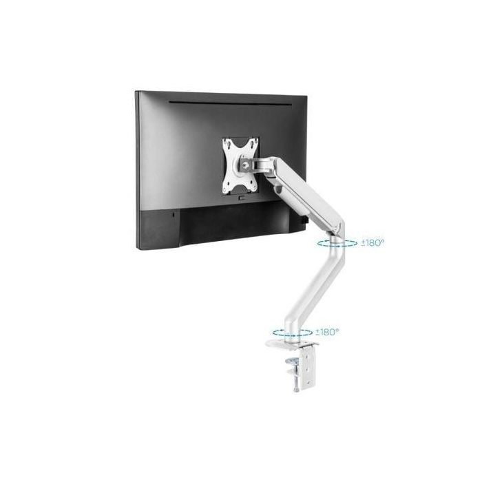 Soporte de Mesa para Monitor TooQ DB4032TNR-W/ Giratorio/ Inclinable/ hasta 9kg 2 Soporte de Mesa para Monitor TooQ DB4032TNR-W/ Giratorio/ Inclinable/ hasta 9kg 2