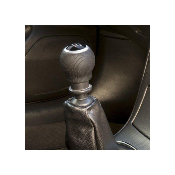 Abc POM30165 Pomo de Palanca de Cambios Corto de Piel Negra con Gatillo y Diámetro 27 mm - Calidad OEM Abc POM30165 Pomo de Palanca de Cambios Corto de Piel Negra con Gatillo y Diámetro 27 mm - Calidad OEM