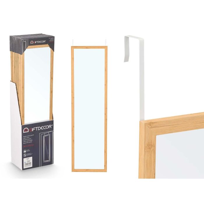 Giftdecor Espejo Puerta de Bambú 30x120 cm con Vidrio y Marco de Madera Marrón (12 Unidades) Giftdecor Espejo Puerta de Bambú 30x120 cm con Vidrio y Marco de Madera Marrón (12 Unidades)