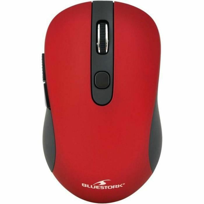 Bluestork Ratón Inalámbrico 2.4 GHz con Botones Rojo