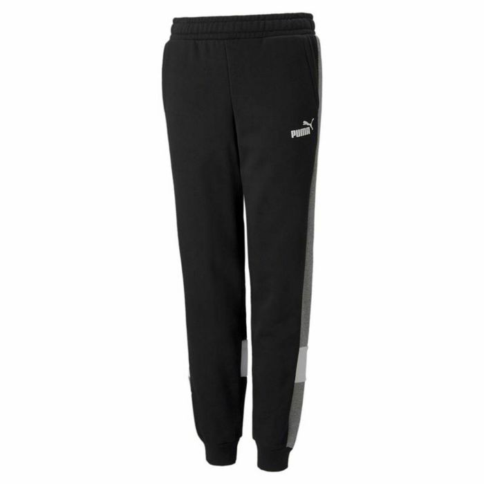 Pantalón de Chándal para Niños Puma Essentials+ Colorblock Negro Niños 0 Pantalón de Chándal para Niños Puma Essentials+ Colorblock Negro Niños 0