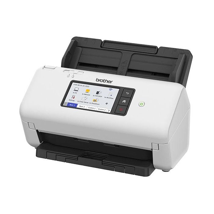 BROTHER Escaner profesional ADS4700W alta velocidad con escaneado a doble cara automatico, tarjeta de red 2