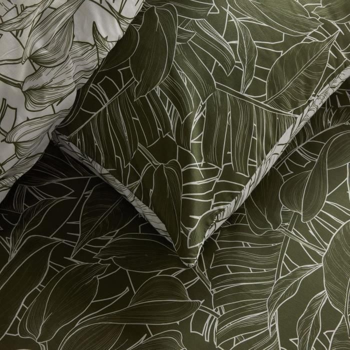 Today TOD3574641288945 Juego de cama Crazy Estampado jungla 2 personas 220 x 240 cm Verde 3