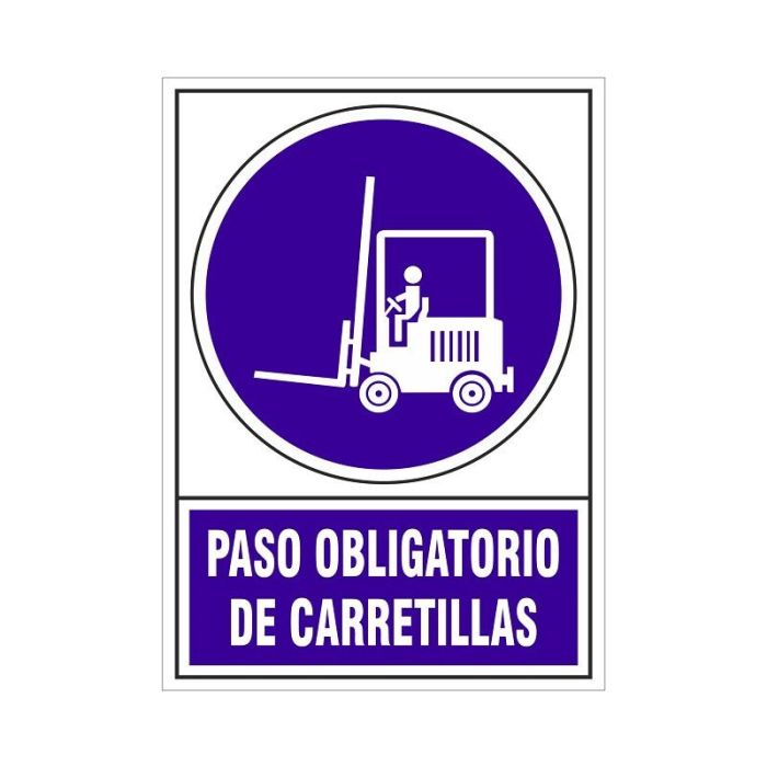 Señal 657 Plas.295X210''Paso.Obl.Carret.'' Paso Obligatorio De Carretillas Duver 1 Señal 657 Plas.295X210''Paso.Obl.Carret.'' Paso Obligatorio De Carretillas Duver 1